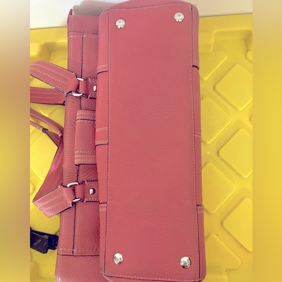 Vintage Coach bag Pebbled Leather Tote Purse Handbag #F13960 - Pink/mauve - Picture 11 of 16